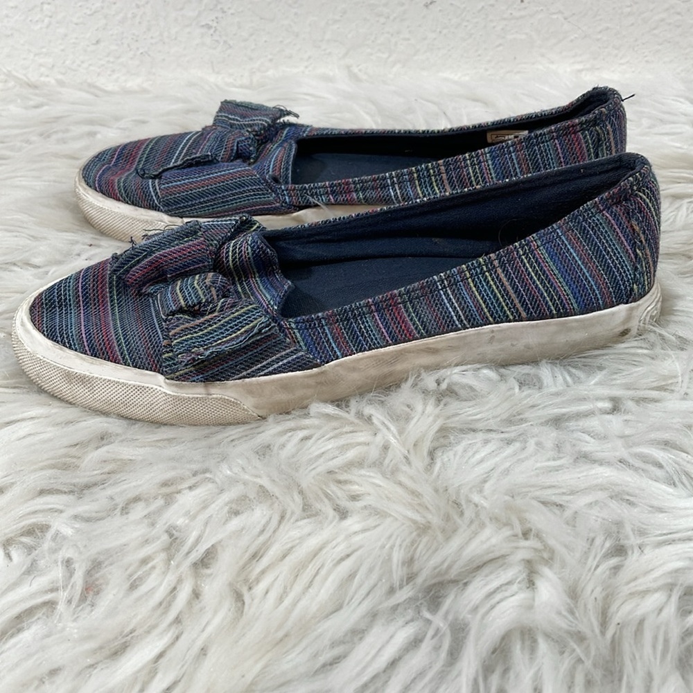 ROCKET DOG Clarita Blue with Multicolor Stripes Slip On Women’s Size 8 - Picture 4 of 8